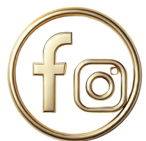 Facebook-instagram gold icon