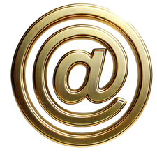 E-mail gold icon